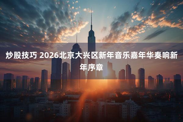 炒股技巧 2026北京大兴区新年音乐嘉年华奏响新年序章
